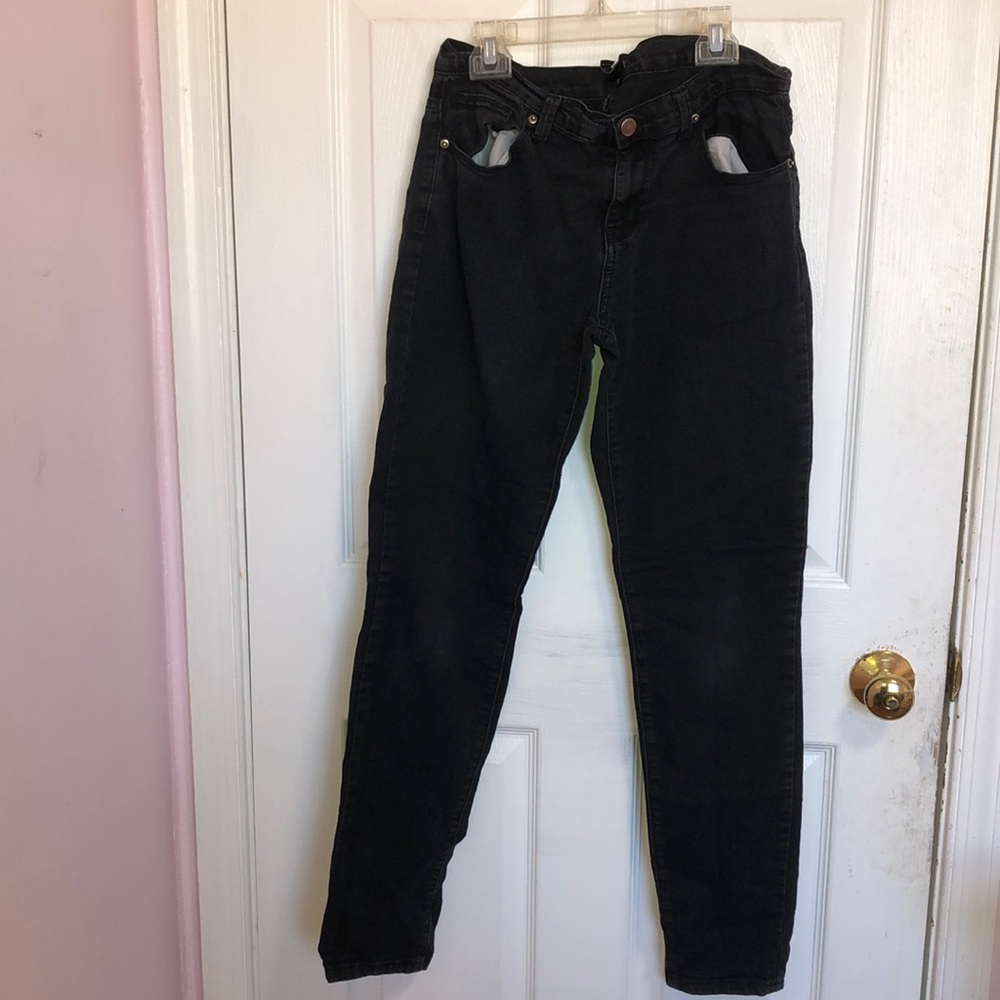 Black Forever 21 Straight Leg Jean